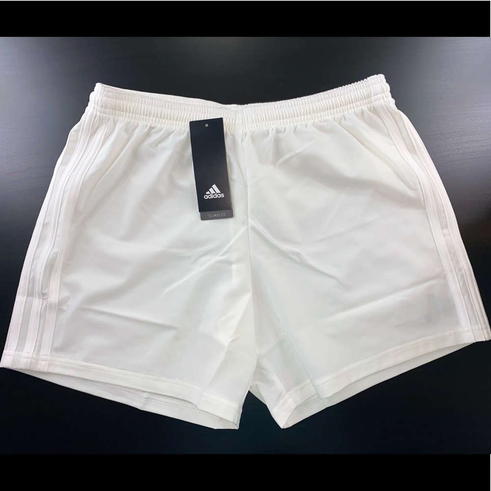 NWT ADIDAS WHITE CLIMALITE SHORTS